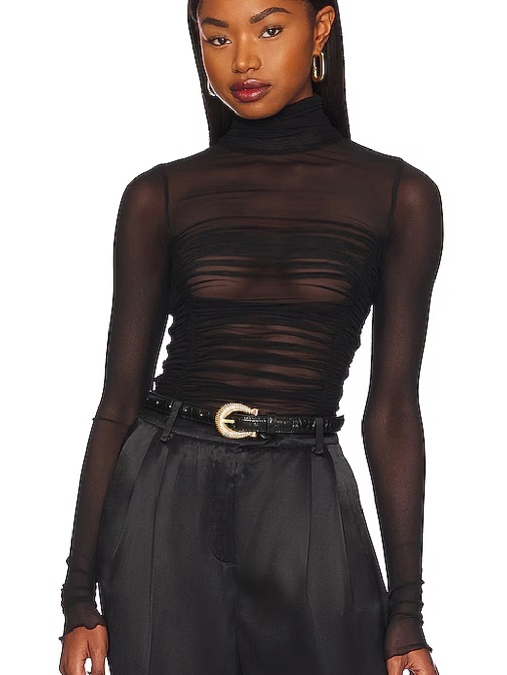 Free People Under It All Bodysuit in Black
